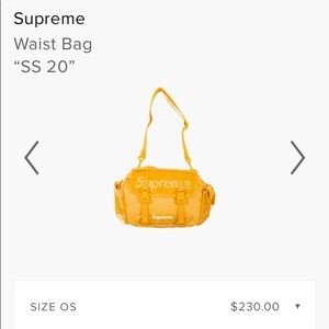 Yellow supreme bag